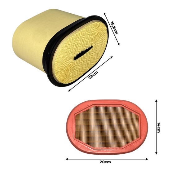 Filtro de Ar Aplicável Retroescavadeiras Caterpillar - 2277448 / 2277449 